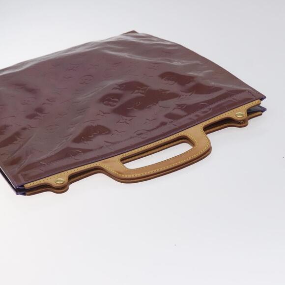 LOUIS VUITTON Monogram Vernis Stanton Tote Bag Purple Viole M91079 - Picture 6 of 12